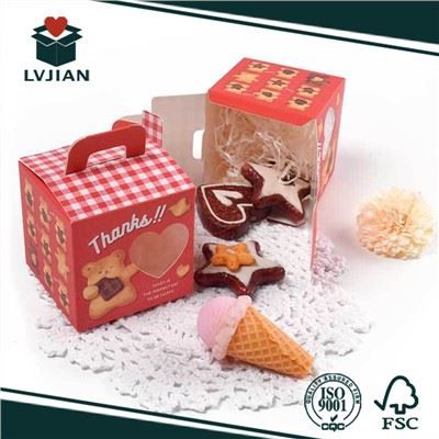 Blwch Pecyn Papur Cwcis Handmade