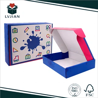 Blwch Papur Rhychog Lliw Custom